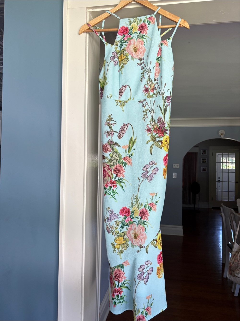 ASOS Blue Floral Dress 6